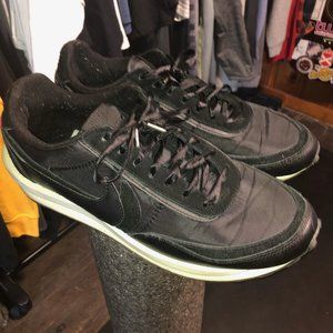Sacai Nike x LD Waffle Black Nylon Mens 10